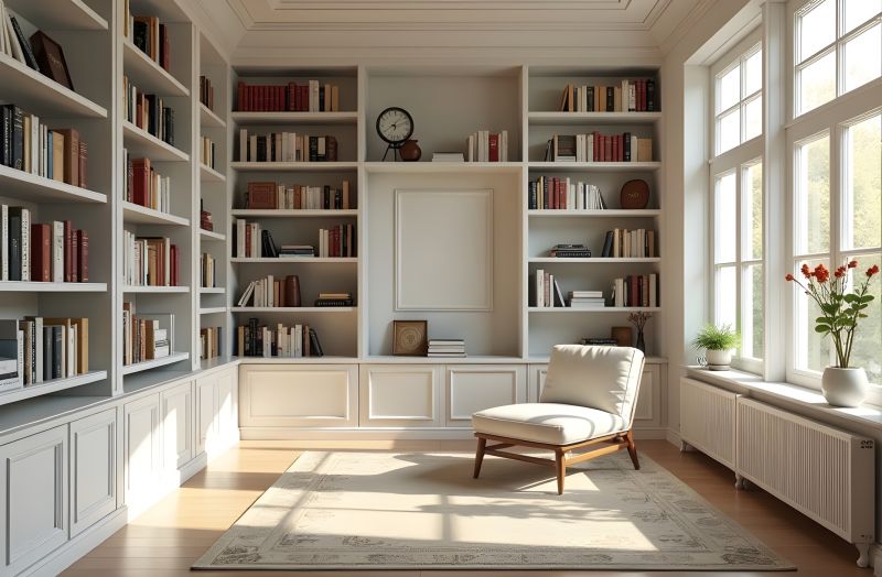 Built In Bookcase Installation in Charlotte, NC
