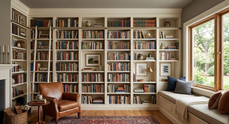 Built In Bookshelves Installation in Winston Salem, NC