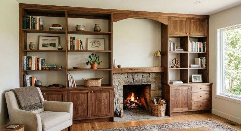 Fireplace Shelves Installation in Durham, NC